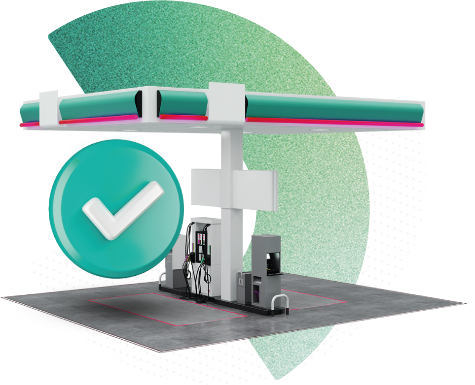 Estación de servicio con validación de control volumétrico